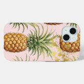 Luxe Sinaasappel, roze en gouden ananasfruit Case-Mate iPhone Case (Achterkant (horizontaal))