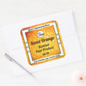 Luxe Sinaasappel Sparkle Glitter Product Labels Lo (Envelop)