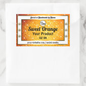 Luxe Sinaasappel Sparkle Glitter Product Labels Lo (Tas)