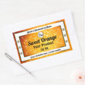 Luxe Sinaasappel Sparkle Glitter Product Labels Lo (Envelop)