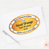 Luxe Sinaasappel Sparkle Glitter Product Labels Lo (Envelop)