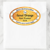 Luxe Sinaasappel Sparkle Glitter Product Labels Lo (Tas)