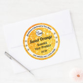 Luxe Sinaasappel Sparkle Glitter Product Labels Lo (Envelop)