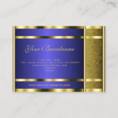 Luxe slangenpatroon met Gold Effect Professional Visitekaartje (Achterkant)