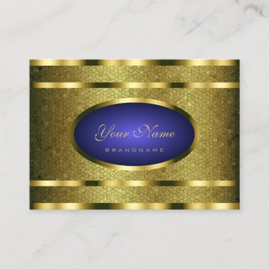 Luxe slangenpatroon met Gold Effect Professional Visitekaartje (Voorkant)