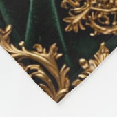 Luxe Smaragd Barok Sherpa Deken (Hoek)
