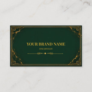 Luxe Smaragd Gouden Mini Armband Wrap Card Visitekaartje