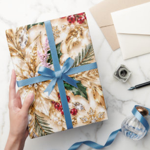 Luxe smaragd kerstcadeaupapier cadeaupapier