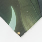 Luxe Smaragd Maangemotieven Dekbed – Ethische Jade Fleece Deken (Hoek)