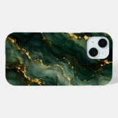 Luxe Smaragd Marmer met Gouden Aders Case-Mate iPhone Case (Achterkant (horizontaal))