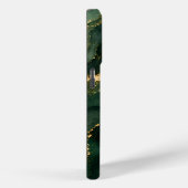 Luxe Smaragd Marmer met Gouden Aders Case-Mate iPhone Case (Achterkant / Rechts)