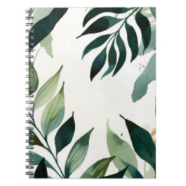 Luxe smaragdgroen & gouden botanisch notitieboek