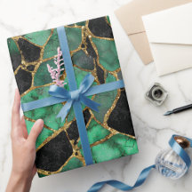 Luxe Smaragdgroen Marmer Glans Abstract Patroon