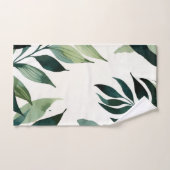 Luxe Smaragdgroene Gouden Botanische Handdoek (Handdoek)