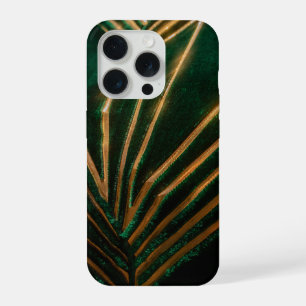 Luxe Smaragdgroene Gouden Messing Art Deco Antiek iPhone 15 Pro Case