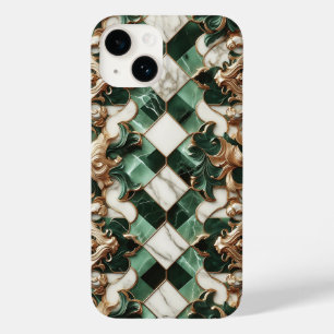 Luxe Smaragdgroene Marmeren Hoesje - Elegant 