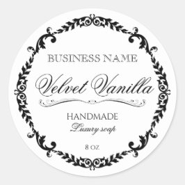 Luxe soap handgemaakte schoonheidsmerk ronde sticker