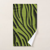 Luxe Soft Green 3D-Zebra golf Bad Handdoek (Handdoek)