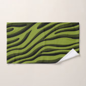 Luxe Soft Green 3D-Zebra golf Bad Handdoek (Handdoek)
