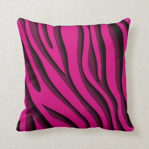 Luxe Soft Roze 3D-Zebra golf Kussen