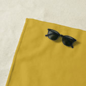 Luxe Solid Metallic Gold Strandlaken (In situ)