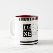 LUXE Sophisticated Soul Tweekleurige Koffiemok (Voorkant links)