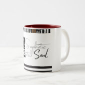 LUXE Sophisticated Soul Tweekleurige Koffiemok (Voorkant rechts)