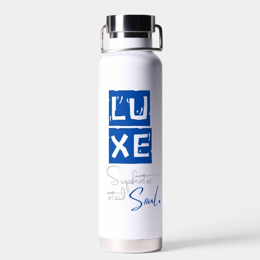 LUXE Sophisticated Soul Waterfles (Achterkant)