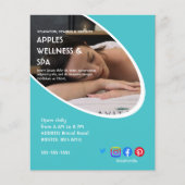 Luxe spa behandeling flyer | Aangepaste Wellness P (Voorkant)