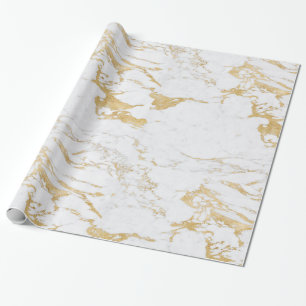 Luxe Sparkle Gold Folie Marmer Cadeaupapier