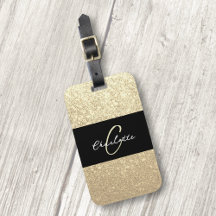 Luxe Sparkle Gold Glitter Naam
