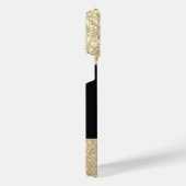 Luxe Sparkle Gold Glitter Naam iPhone Hoesje (Rechterkant)