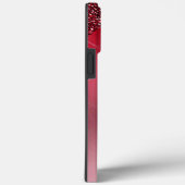 Luxe Sparkle Red Dripping Glitter gepersonaliseerd Case-Mate iPhone Case (Achterkant / Rechts)