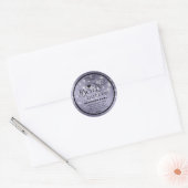 Luxe-sparkle-script body-label ronde sticker (Envelop)