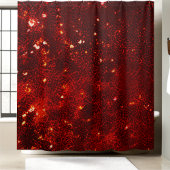 Luxe Sparkling Red Sequin Douchegordijn