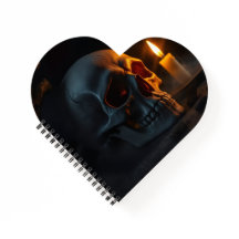 Luxe Spoken Schedel Halloween Spiraal Notebook