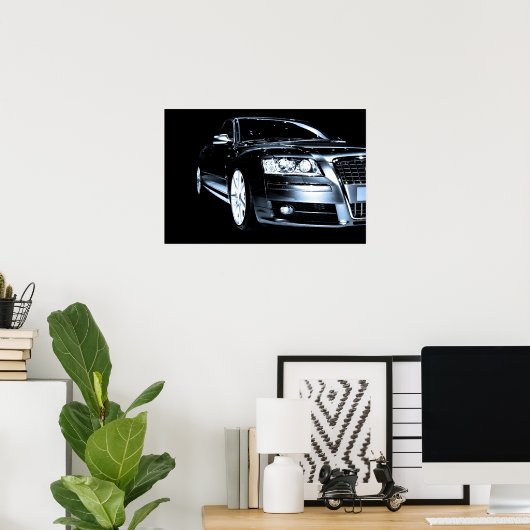 Luxe-sportauto Poster (Thuiskantoor)