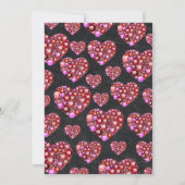 Luxe sprankelende edelsteen harten Valentijnsdag Kaart (Achterkant)