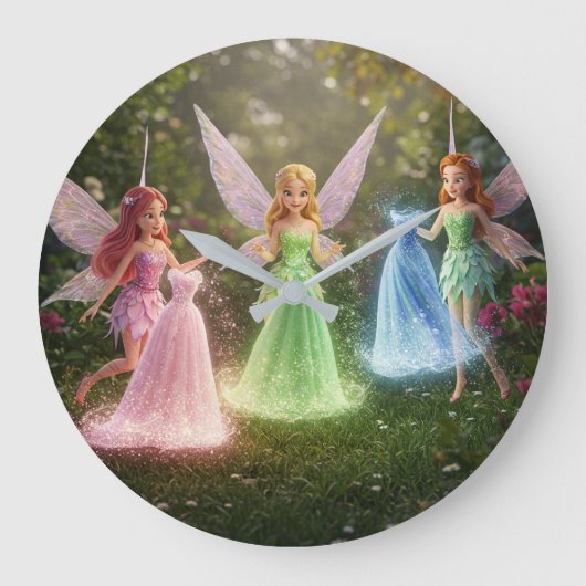 Luxe Sprookjes Bruiloft Feest Grote Klok (Voorkant)