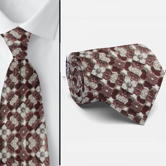 Luxe statement bordeauxrode Marokkaanse stropdas