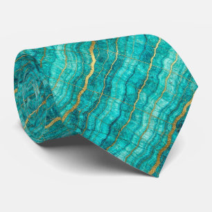 Luxe Stenen Das Turquoise, Teal & Goud Marmer