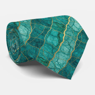 Luxe Stenen Das Turquoise, Teal & Goud Marmer