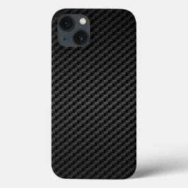 Luxe sterke koolstofvezel textuur iPhone 13 hoesje
