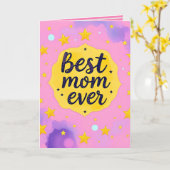 Luxe sterren trendy geschenkenverzameling kaart (Gele Bloem)