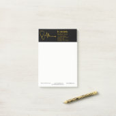 Luxe Stethoscoop Goud ECG Golf EKG Lijn Medisch Post-it® Notes (Op bureau)