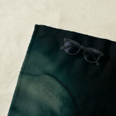 Luxe Stijlvol Elegant Chique Modern Zwart rood gro Strandlaken (In situ)