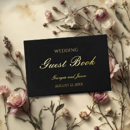 Luxe stijlvol modern echt folie huwelijksboek gastenboek