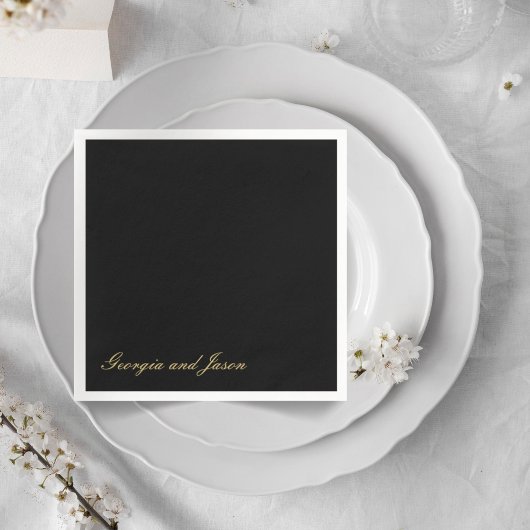 Luxe stijlvol modern stijl bruiloft papier servet