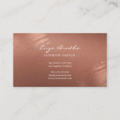 Luxe Stijlvol Script Bronzen Zakelijk Kaart Visitekaartje (Voorkant)