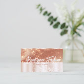 Luxe Stijlvol Sinaasappel Koper Chique Roos Goud L Visitekaartje (Staand voorkant)